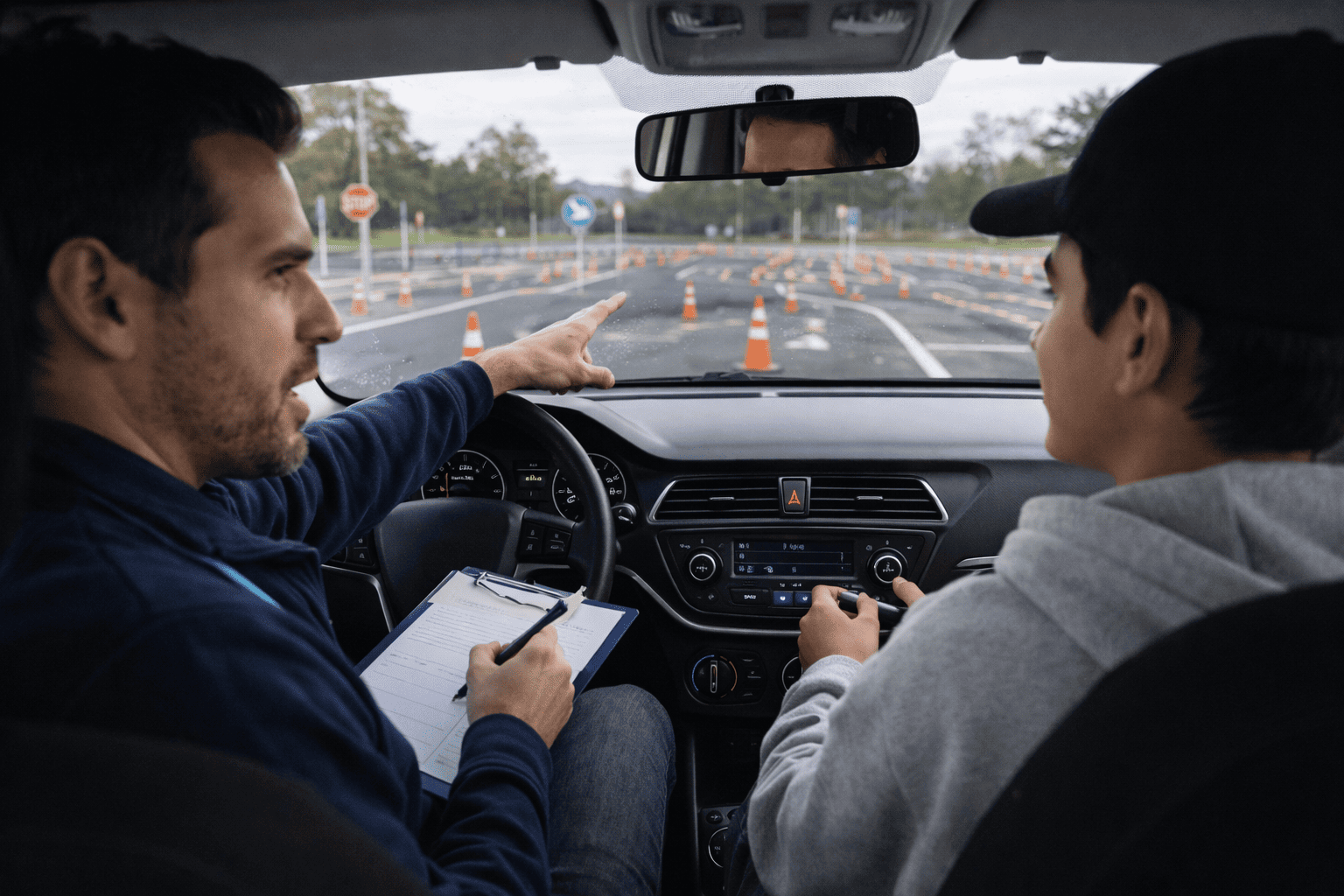 Instructor enseñando