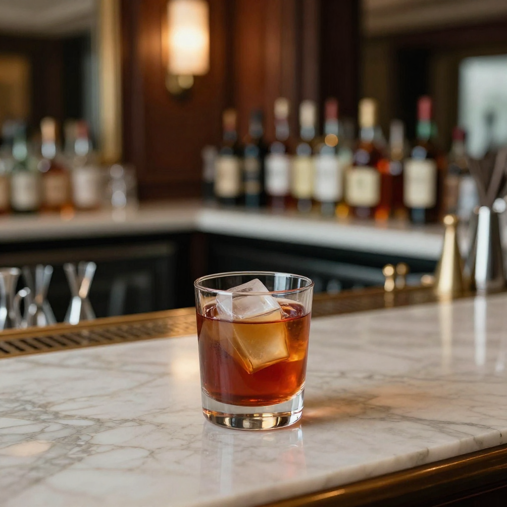 Cócteles en el bar del hotel