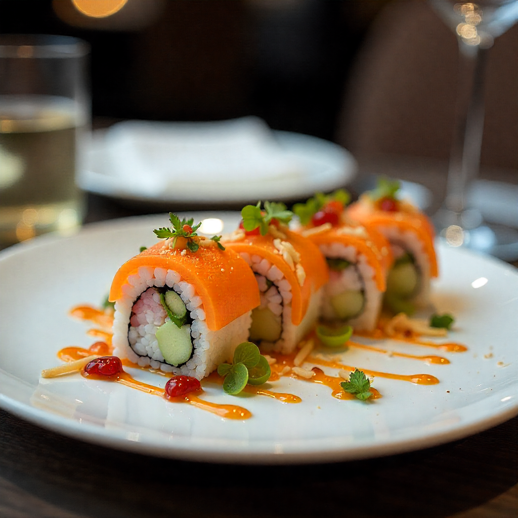 Plato gourmet del restaurante 'Le Fleur'